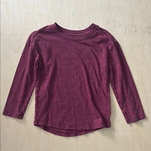 Cat & Jack Burgundy Long Sleeve Tee